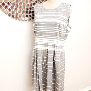 “3 for $30”  Calvin Klein dress grey & white size 14